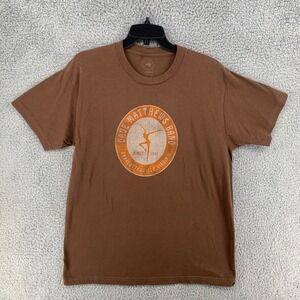 Dave Matthews Band Fire Dancer Charlottesville VA Brown Graphic T-Shirt Mens L